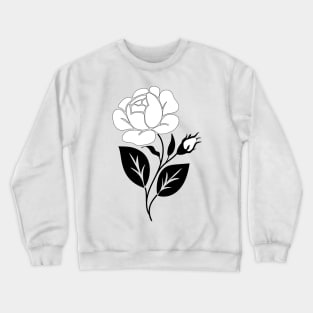 Print with Rose Inspired by Ukrainian Traditional Embroidery Crewneck Sweatshirt